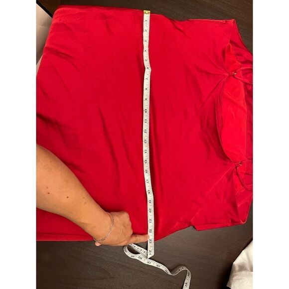 Anthropologie - Hutch Red Bow-Front Slip Midi - Picture 11 of 11